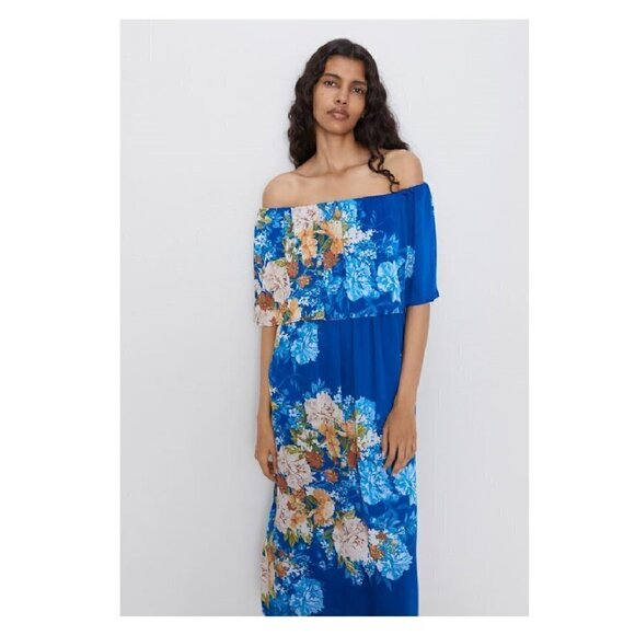 Zara Off shoulder midi dress - Picture 2 of 9
